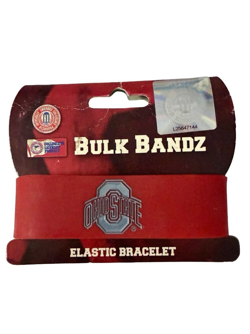 Ohio State Buckeyes Bulk Bandz Elastic Bracelet Red NCAA Wristband